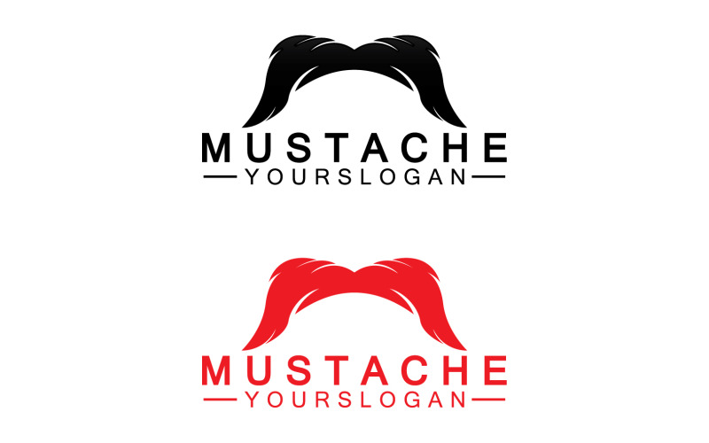 Mustacheicon logo vector v20 Logo Template
