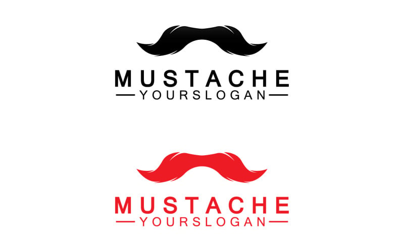 Mustacheicon logo vector v23 Logo Template