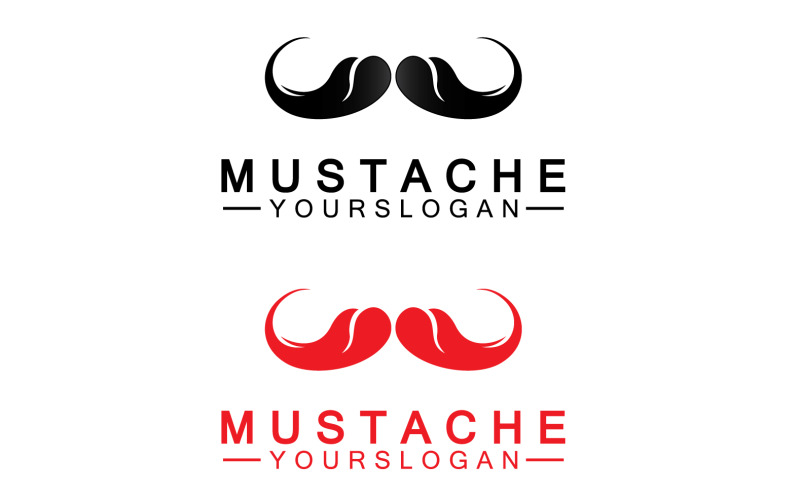 Mustacheicon logo vector v25 Logo Template