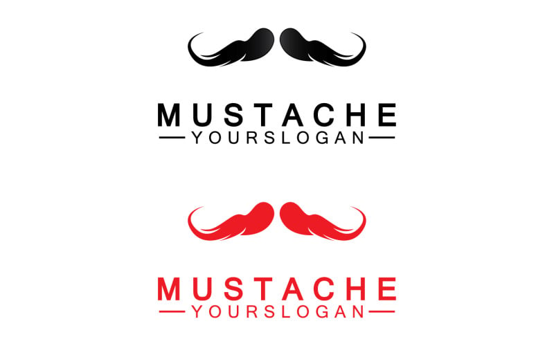 Mustacheicon logo vector v27 Logo Template