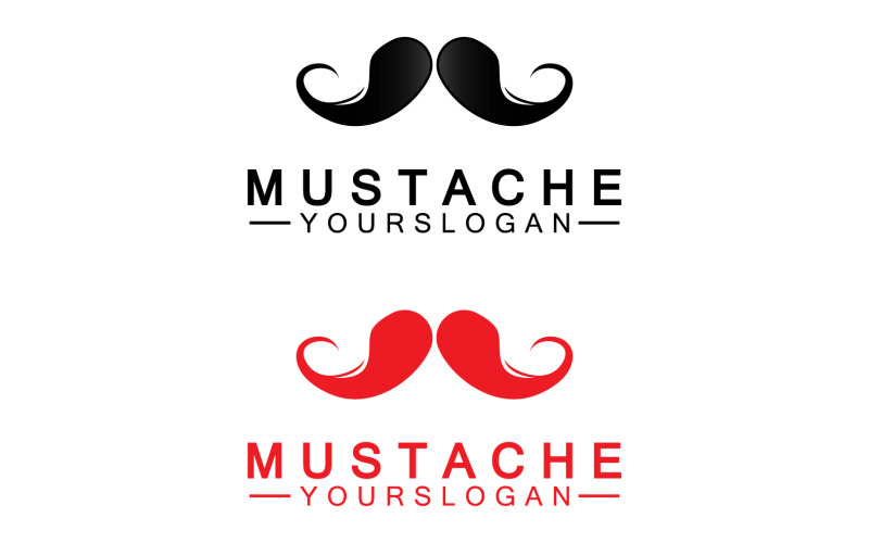 Mustacheicon logo vector v30 Logo Template