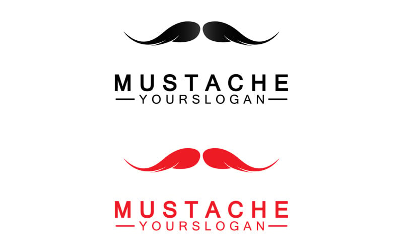 Mustacheicon logo vector v31 Logo Template