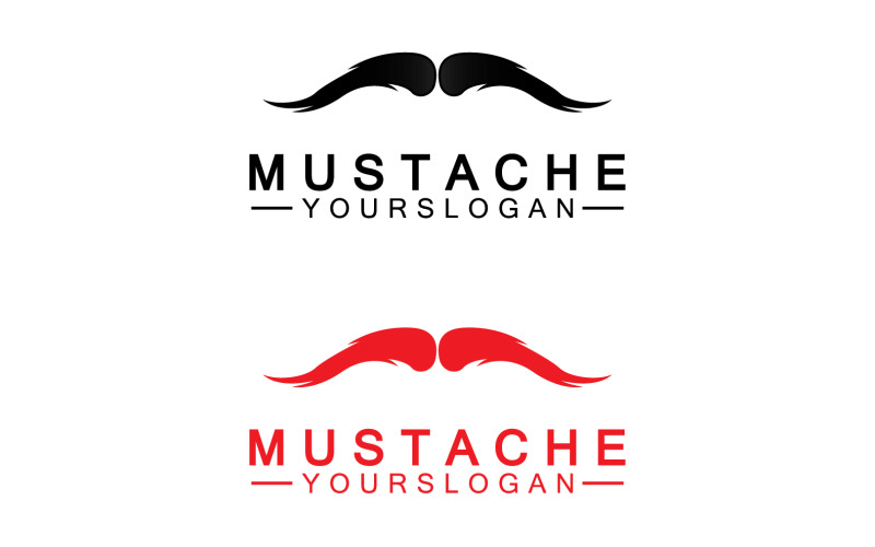 Mustacheicon logo vector v3 Logo Template