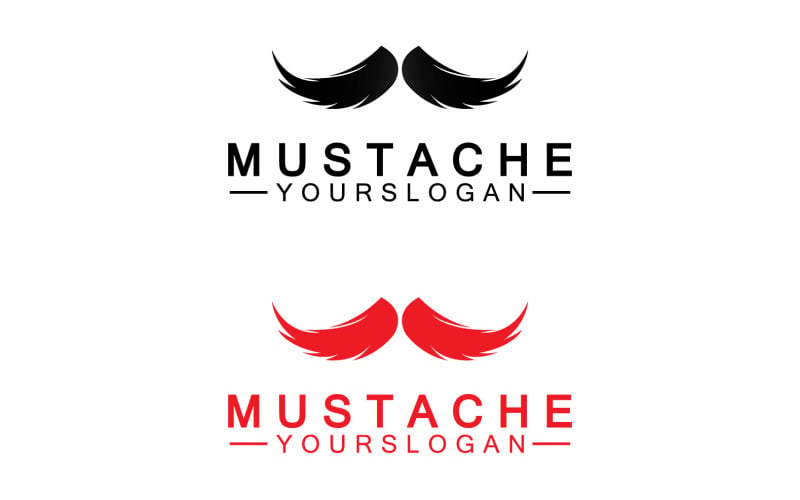 Mustacheicon logo vector v8 Logo Template