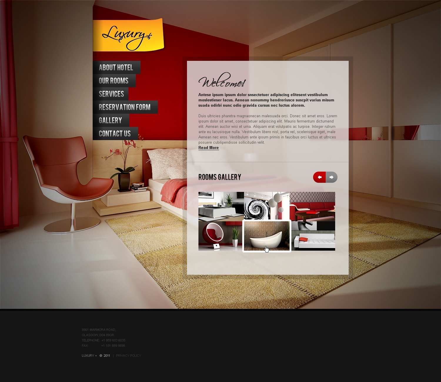 Plantilla Web #35437 para Sitio de Hoteles - captura de pantalla
