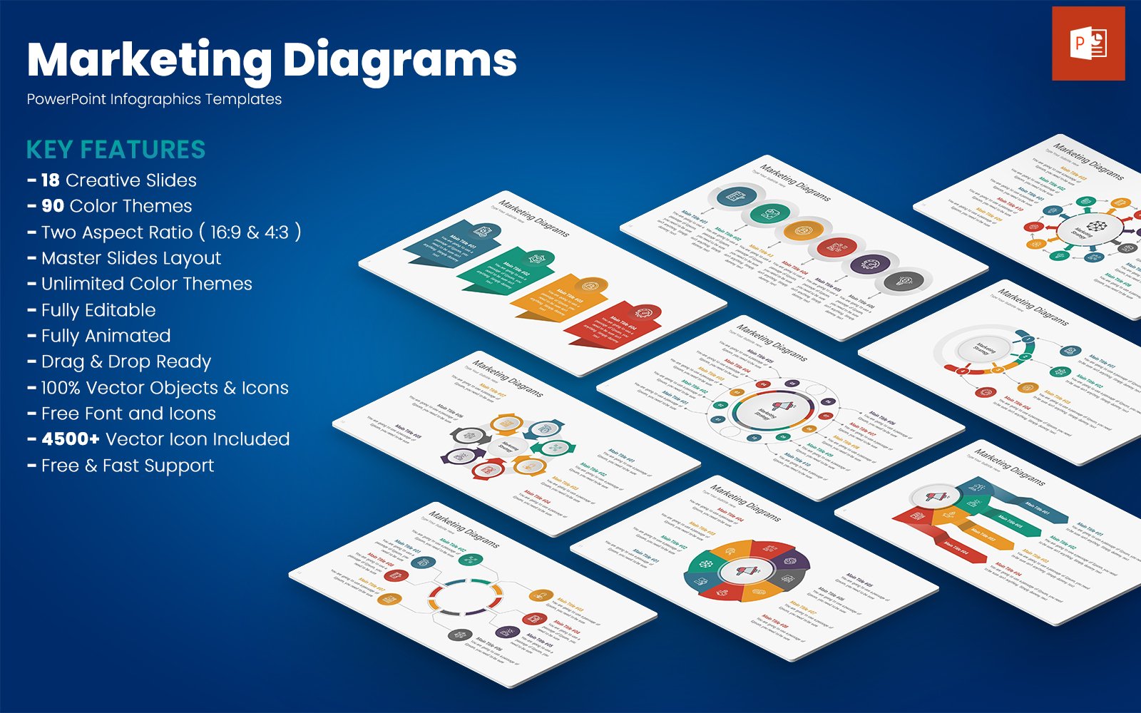 Kit Graphique #354032 Diagrams Powerpoint Web Design - Logo template Preview