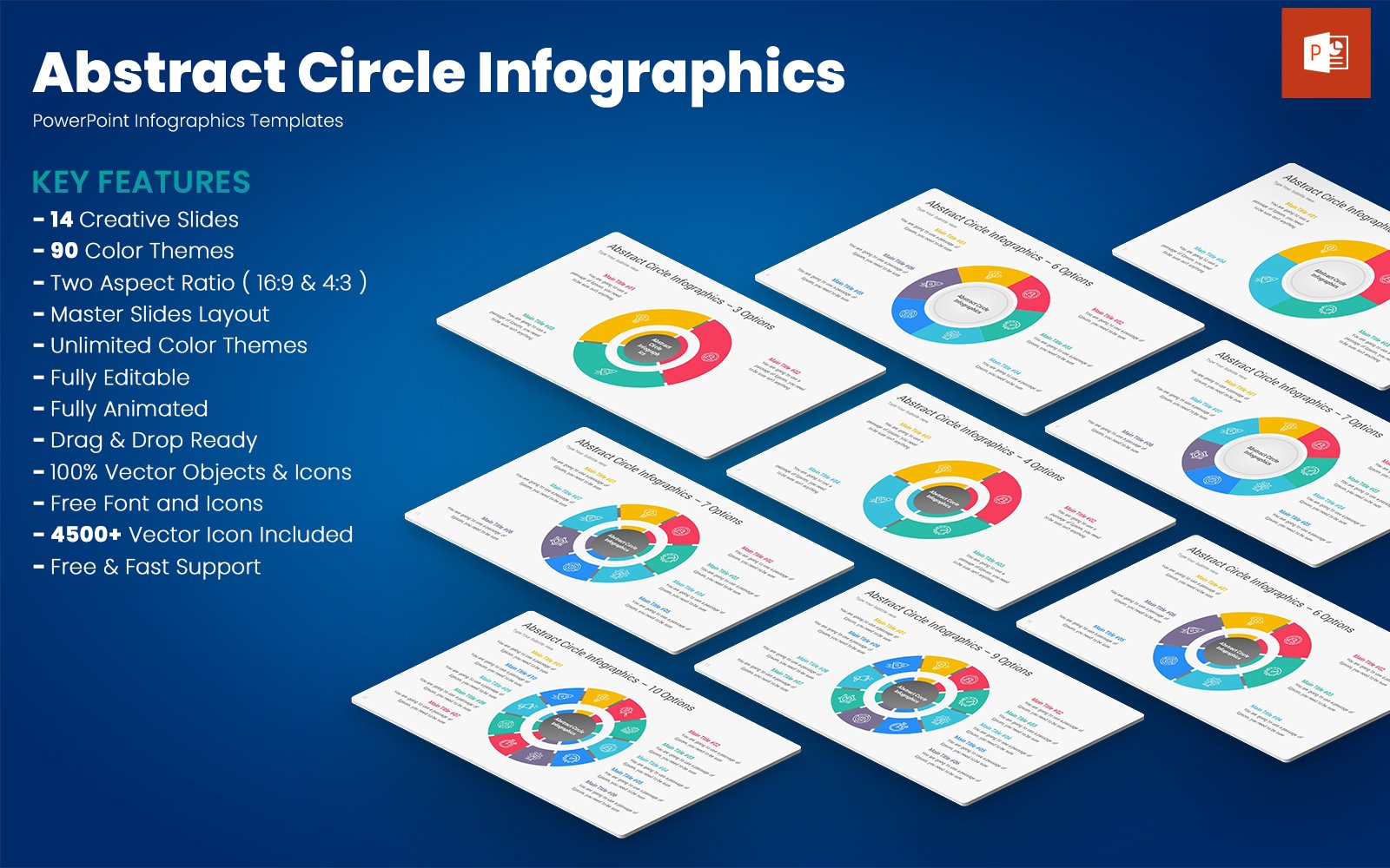 Kit Graphique #354042 Circle Infographics Divers Modles Web - Logo template Preview
