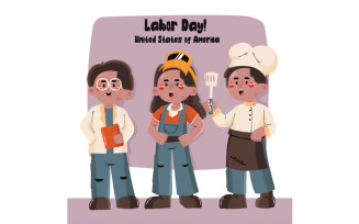 Flat USA Labor Day Celebration