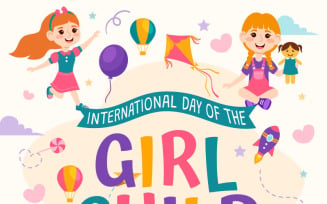 10 International Day of the Girl Child Illustration