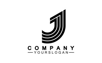 J initial letter logo vector v40