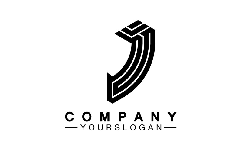 J initial letter logo vector v42 Logo Template