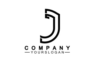 J initial letter logo vector v49