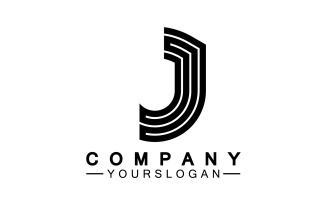 J initial letter logo vector v55