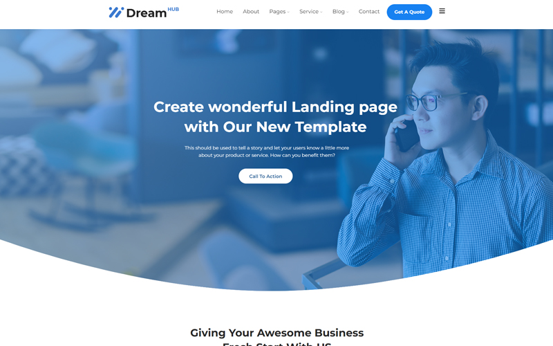 DreamHub  Lead Generation WordPress  Themes 354117
