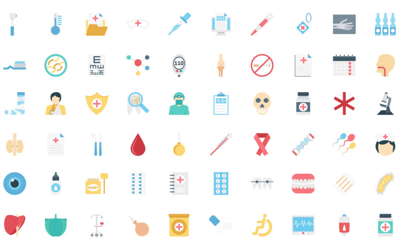 Medical and Health | AI | EPS | SVG Icon Set
