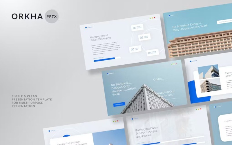 Orkha - Simple & Clean Powerpoint Template PowerPoint Template