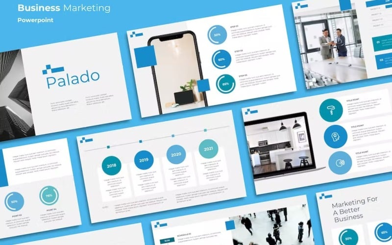 PALADO - Business Marketing Powerpoint PowerPoint Template