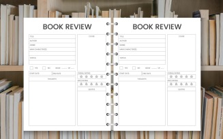 Book Review Printable, Reading Log, Book Tracker, Reading Journal