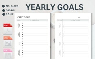 Goal Planner, Goal Setting, Goal Progress, Productivity Planner, Minimalist Planner