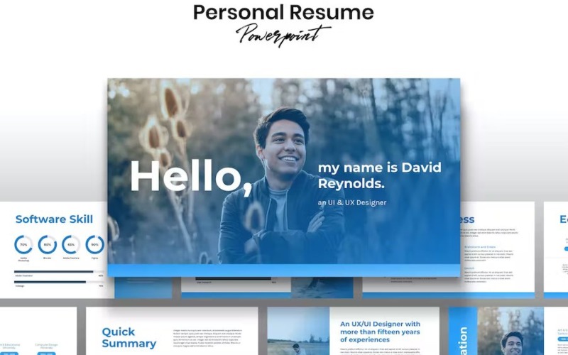 Personal Resume - Template Powerpoint PowerPoint Template