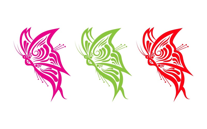 Beautiful Butterfly Logo Design Logo Template