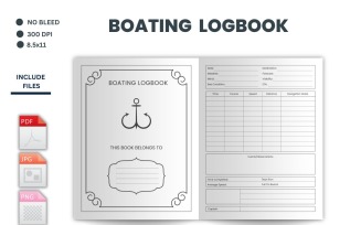 Boating Logbook, Boat Log Book, Boat Gift, Boat Log, Captain’s Log, Motorboat, Sailing Journal