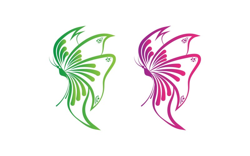 Creative Butterfly Logo Design Logo Template