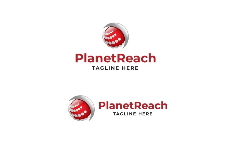 Planet Reach Logo GlobalSphere WorldConnect Universal Nexus EarthLink GlobalWave Logo Template