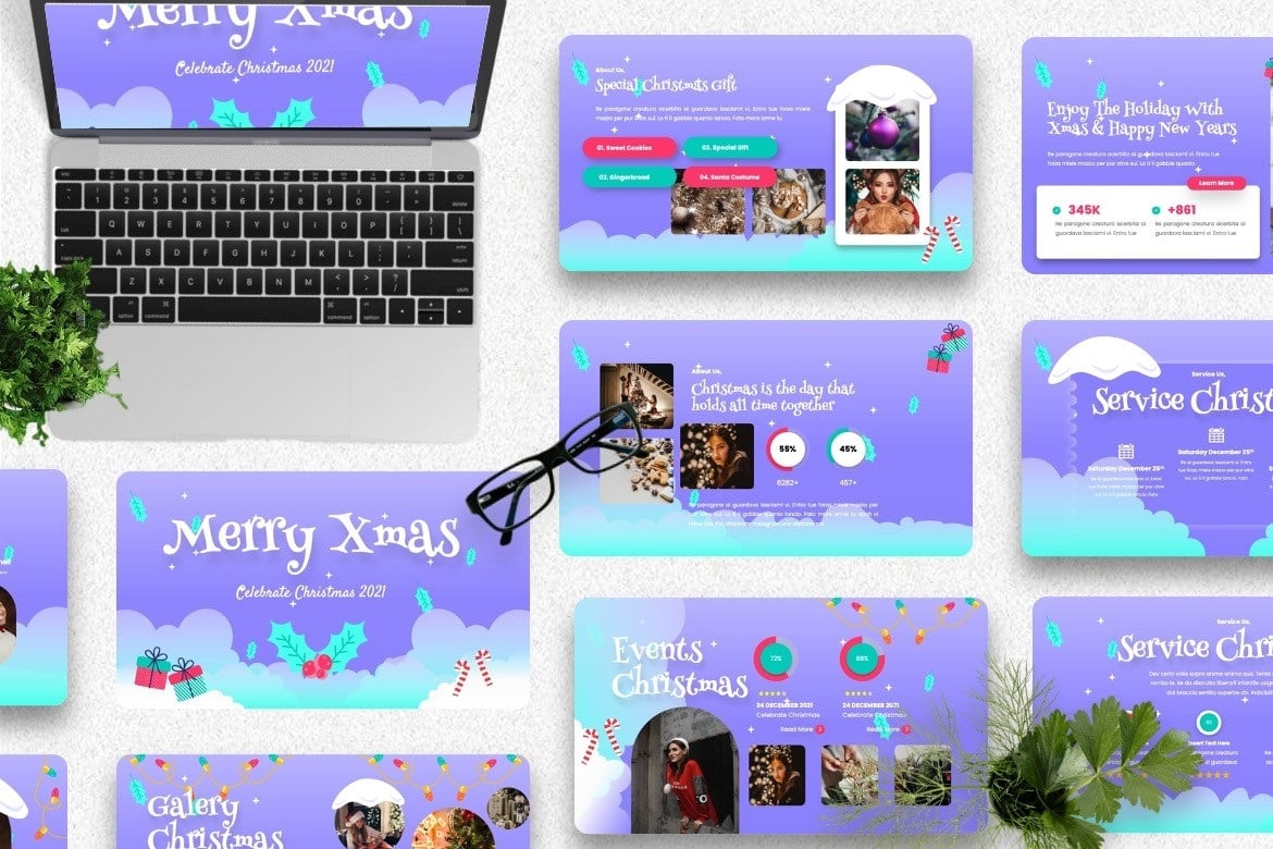 Template #354486 Business Christmas Webdesign Template - Logo template Preview