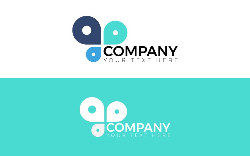 Branding Abstract logo design presentation Logo Template
