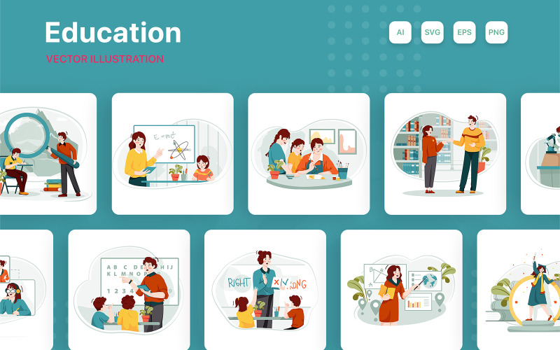 M234_ Education & School Illustration Pack