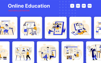 M236_ Online Education Illustrations