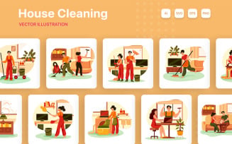 M237_ House Cleaning Illustration Pack