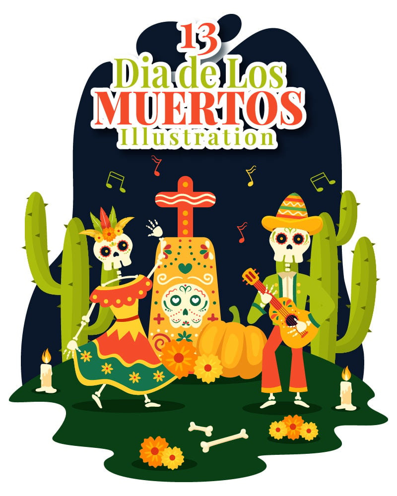 Template #354541 De Muertos Webdesign Template - Logo template Preview