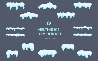 Blue Melting Ice Elements Set
