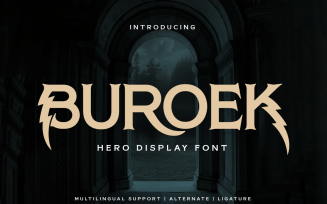 Buroek | Display Hero Font