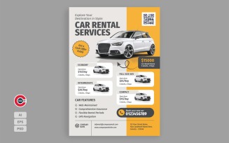 Car Rental Flyer Template Design - 00002
