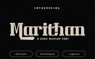 Marithan | Display Hero Font