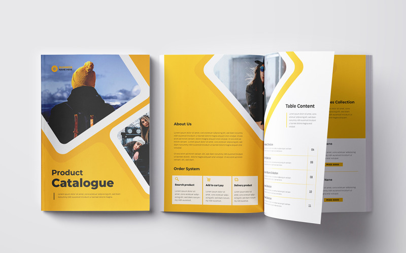 Product Catalog and Catalogue Design Magazine Template