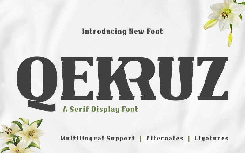 Qekruz | Serif Classic Modernism Font