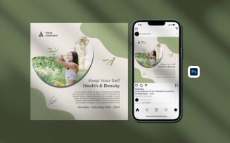 Simple Medition Instagram Posts Template