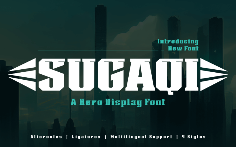Sugaqi | Display Hero Font