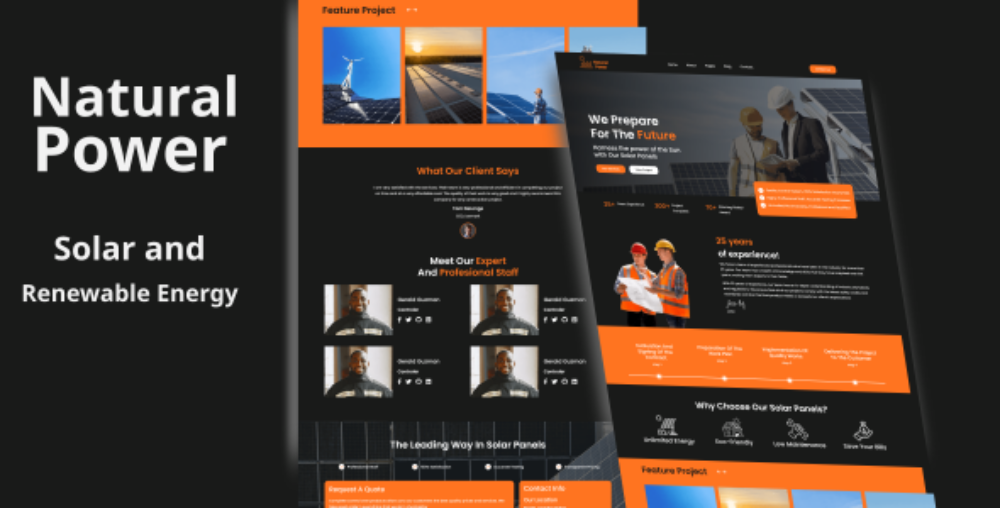 NaturalPower - Ecology & Solar Energy HTML5 Template