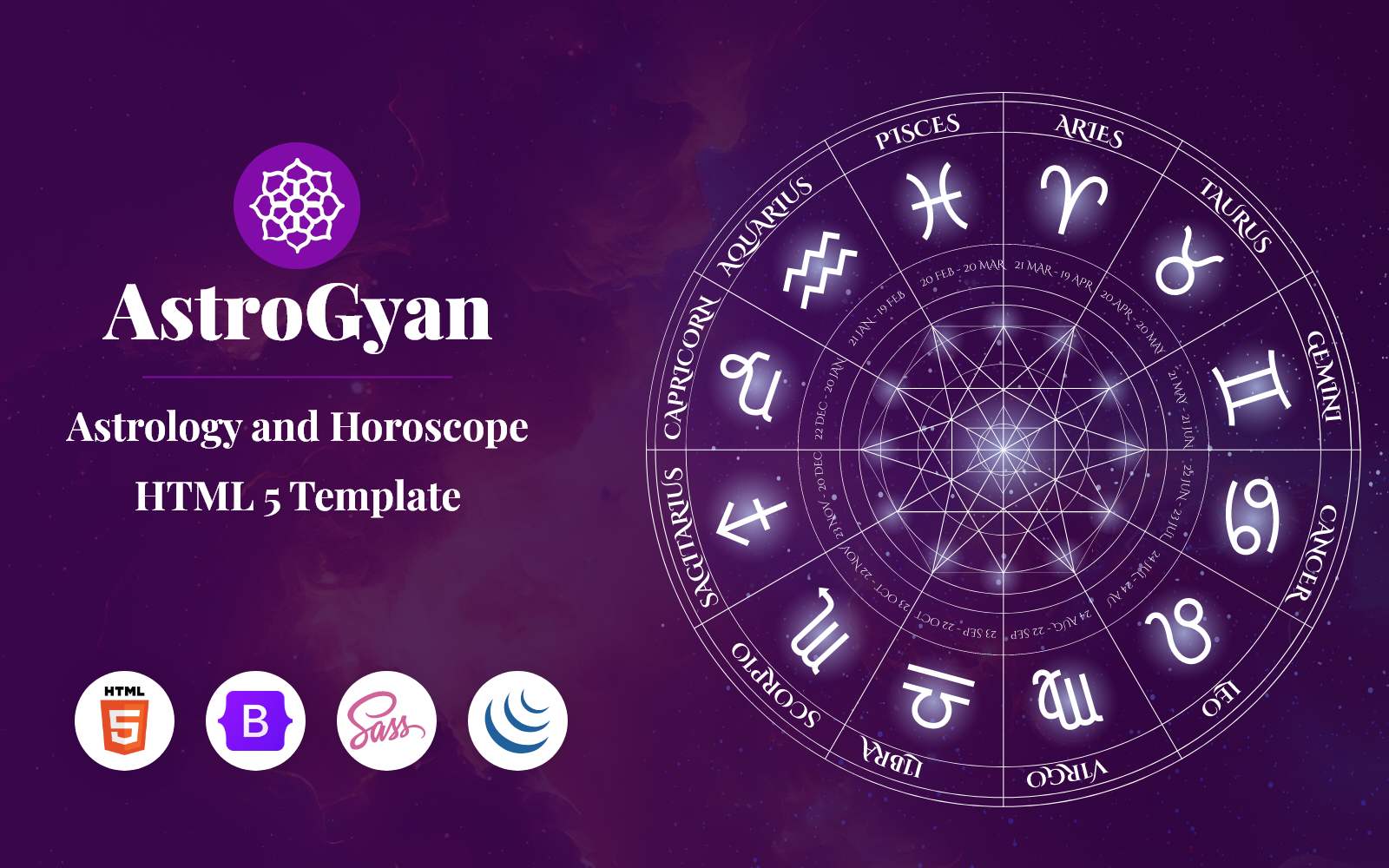 AstroGyan - Astrology and Horoscope HTML 5 Template