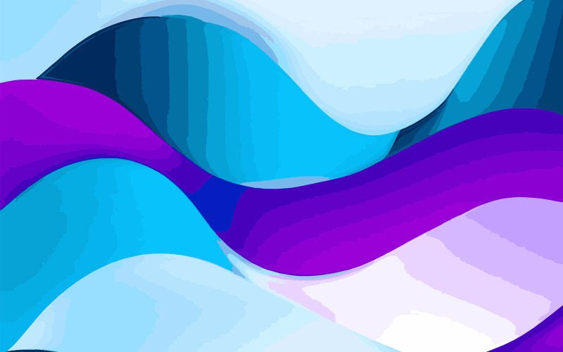 Abstract blue and purple liquid wavy shapes Background