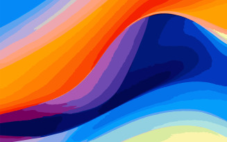 Blue orange gradient dynamic fluid background