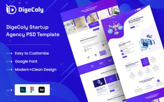 Digecoly-Startup Agency PSD Template