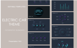 Electric car Theme_Futuristic technology vibe ppt deck template powerpoint