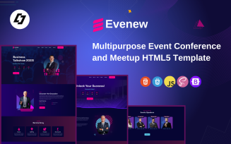 Evenew - Multipurpose Event Conference and Meetup HTML5 Template