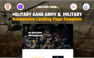 Military Gang - Army & Military Responsive Landing Page Template